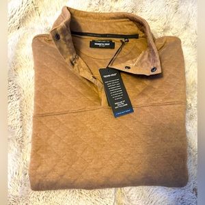 NWT -KENNETH COLE QUILTED KNIT PULLOVER SIZE XL